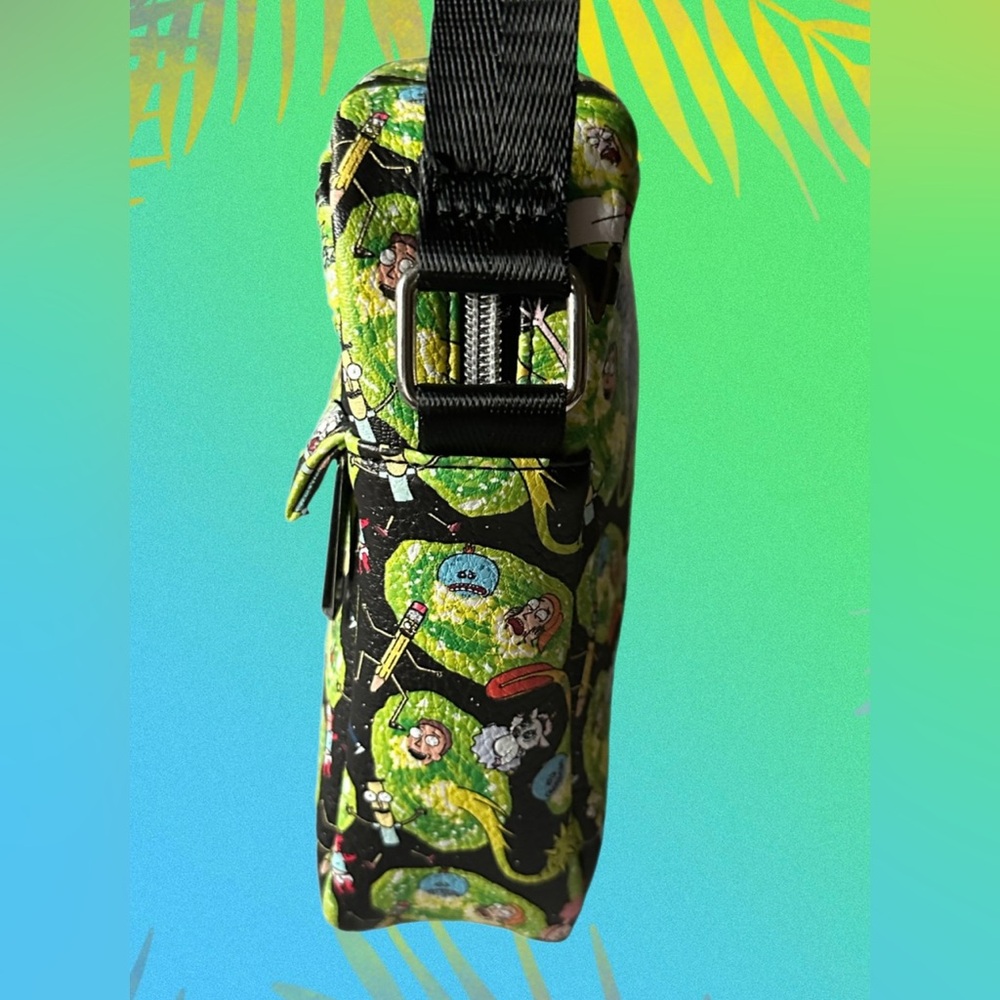 Rick and Morty (Adult Swim) by Buckle-Down Crossbody/Shoulder Bag NWT - Picture 6 of 13